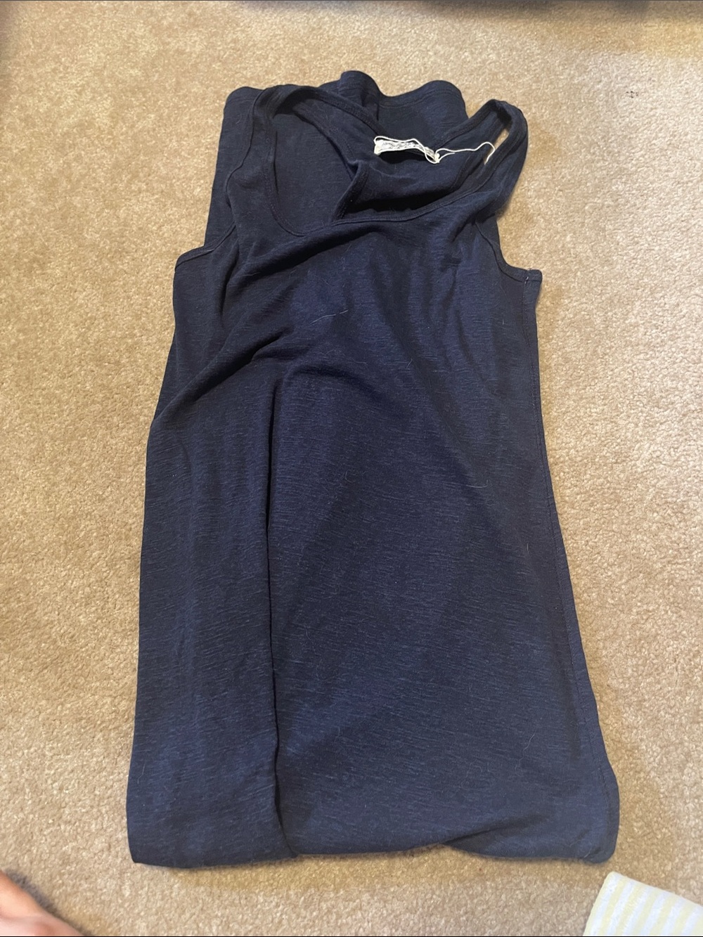 Classic navy tank top Women's maxi dress